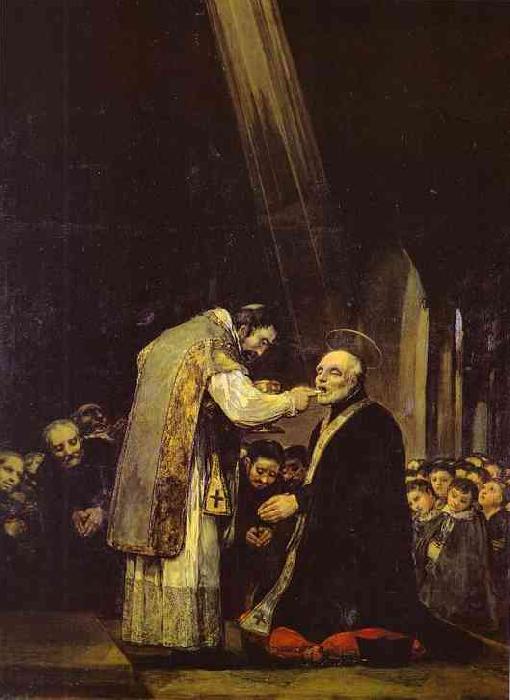 Francisco Jose de Goya Last Communion of Saint Jose de Calasanz. Sweden oil painting art